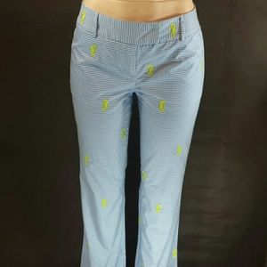 J.Crew Cotton Gingham Seahorse Embr…Pants